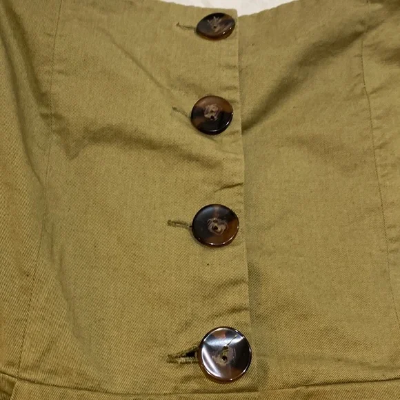 Zara green puff sleeve dress, S - Picture 9 of 11